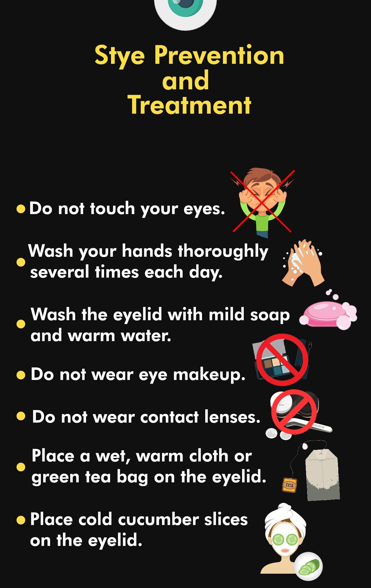 Stye prevention and treatment