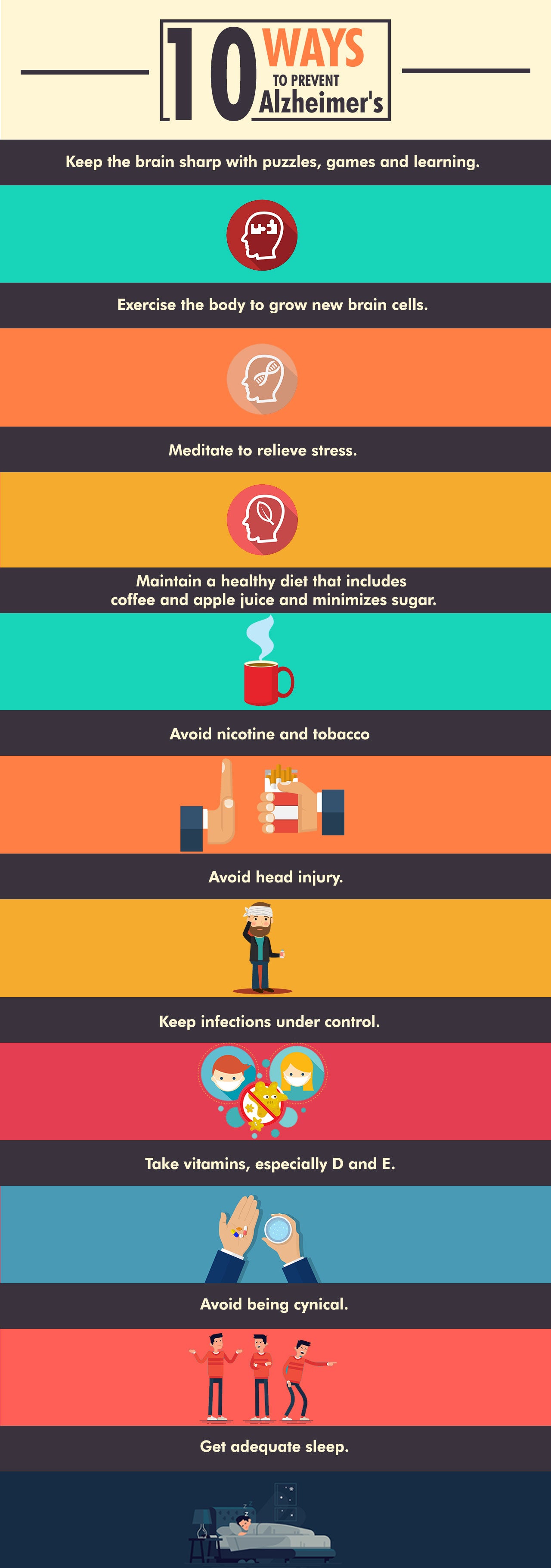 10 Ways to Prevent Alzheimer's