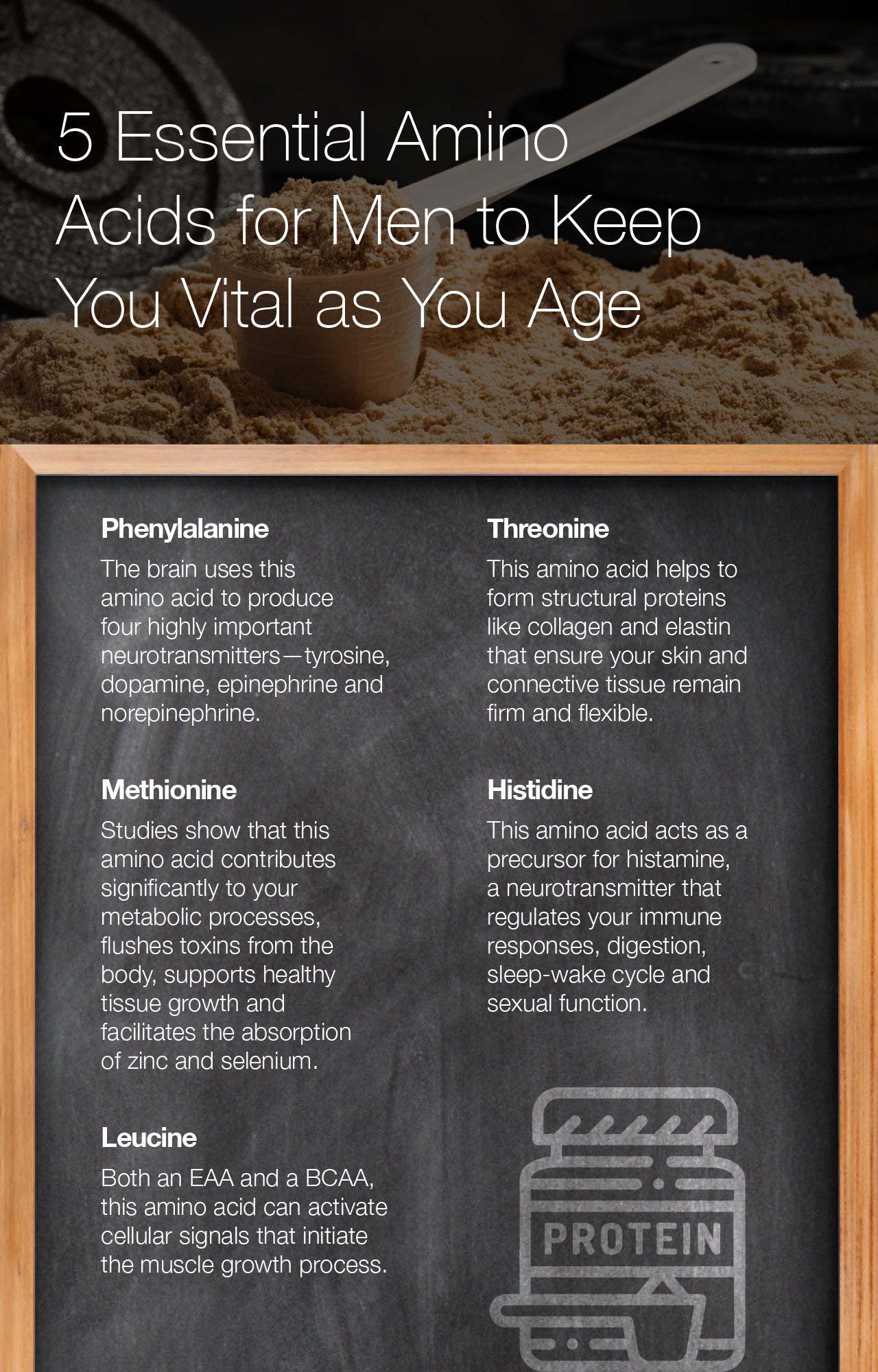 5 Essential Amino Acids for Men to Keep You Vital as You Age