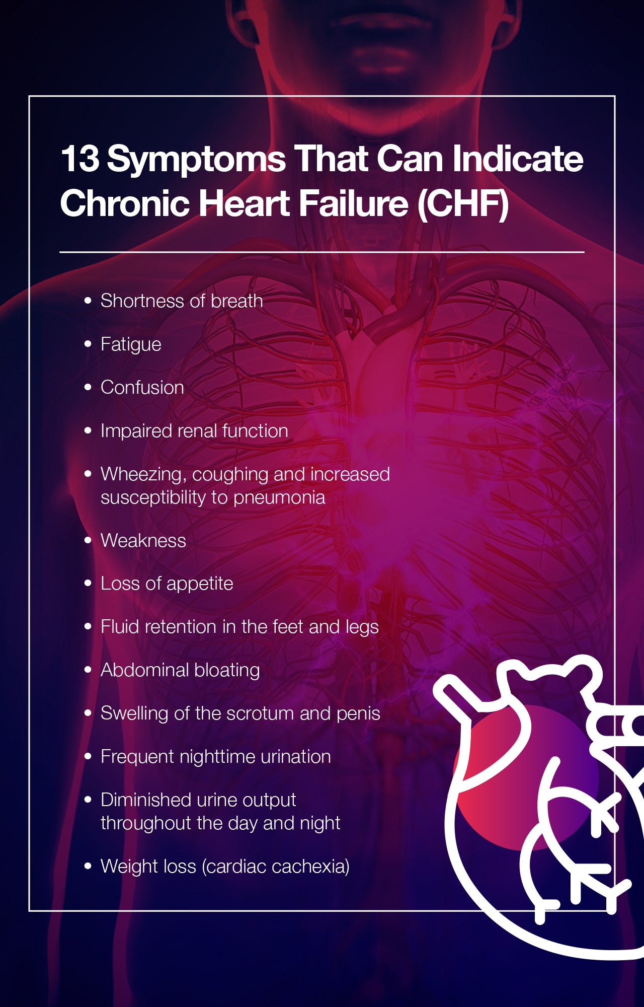 13 Symptoms That Can Indicate Chronic Heart Failure (CHF)