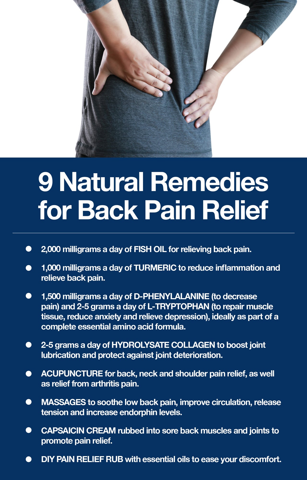 Natural remedies for back pain relief
