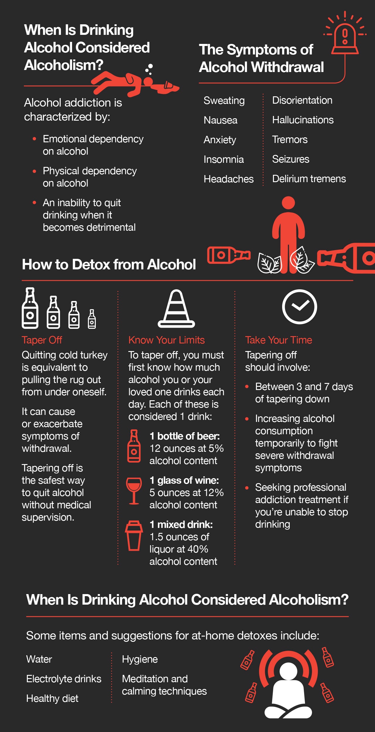 How to detox from alcohol.
