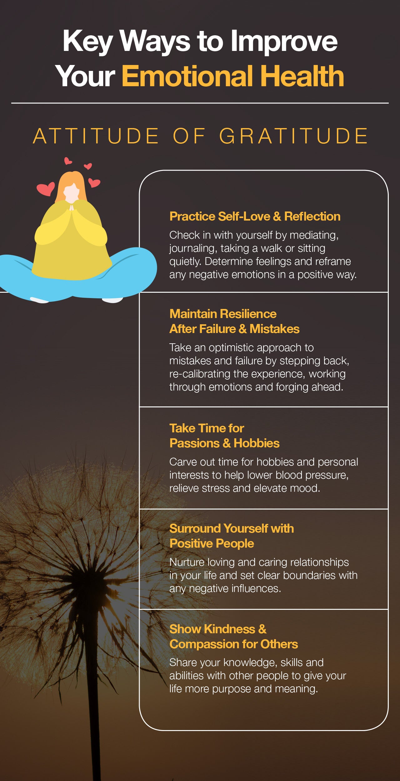 5 ways to improve your emotional health