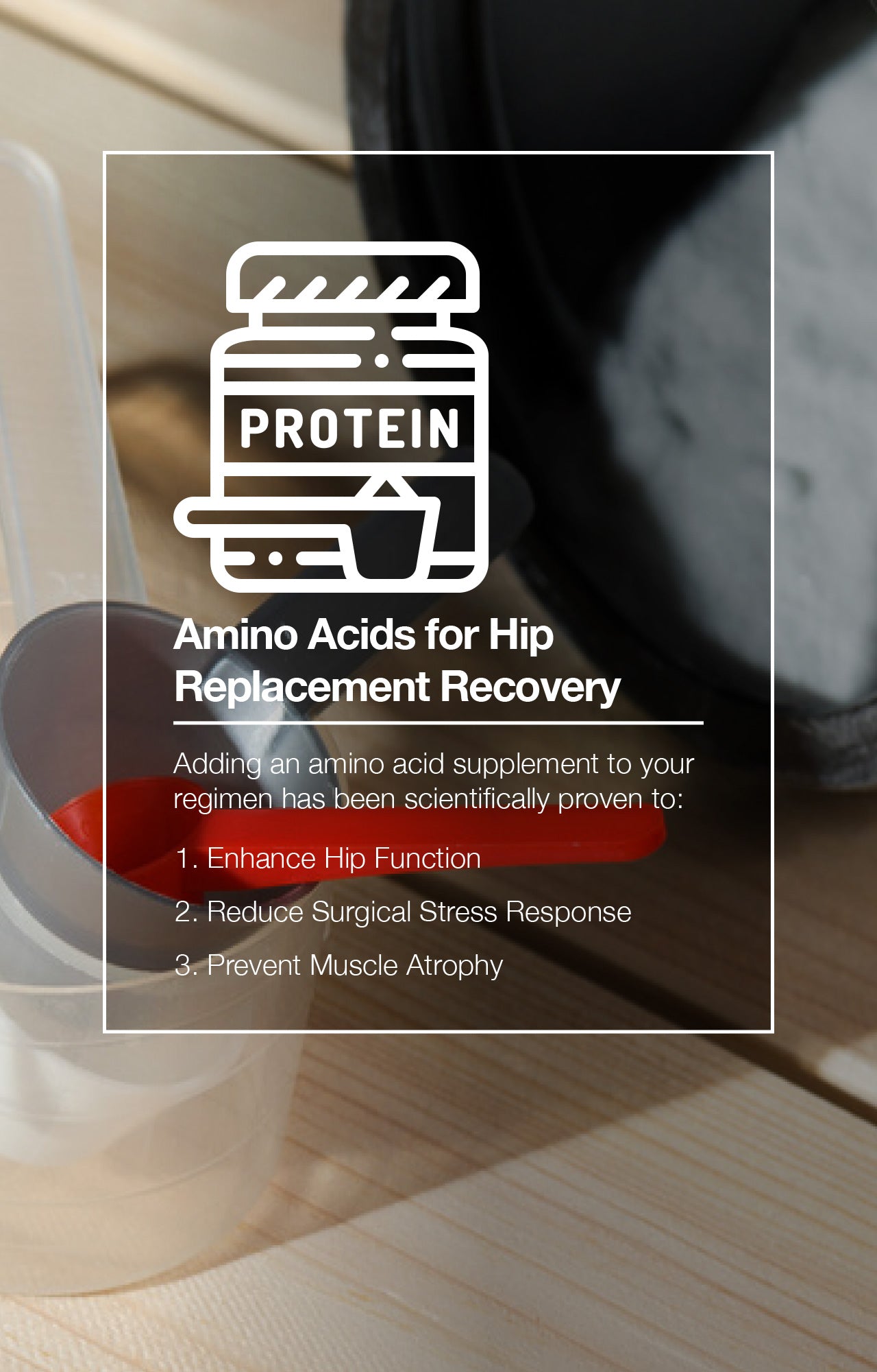 Amino Acids for Hip Replacement Recovery