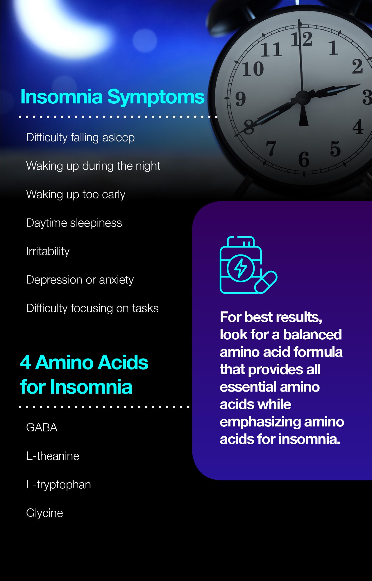 Amino Acids for Insomnia: What Causes Those Restless Nights and Tips for Sweet Sleep