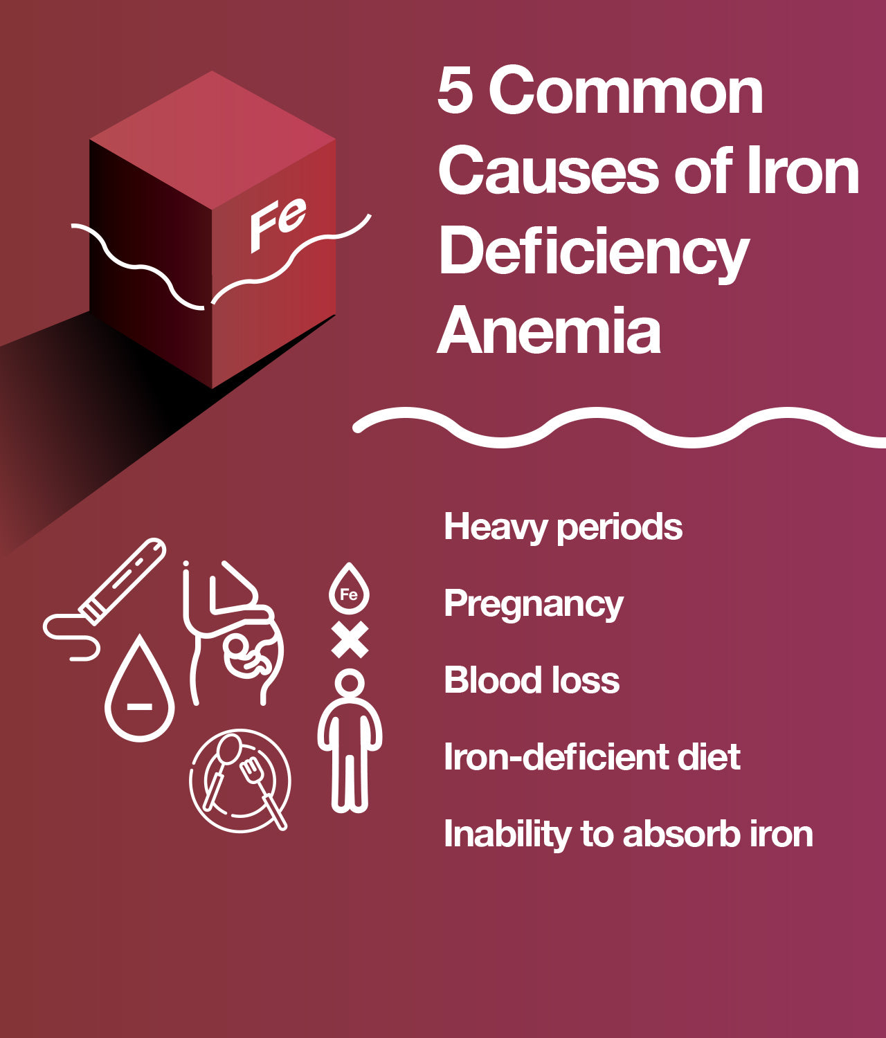 Causes of iron deficiency anemia