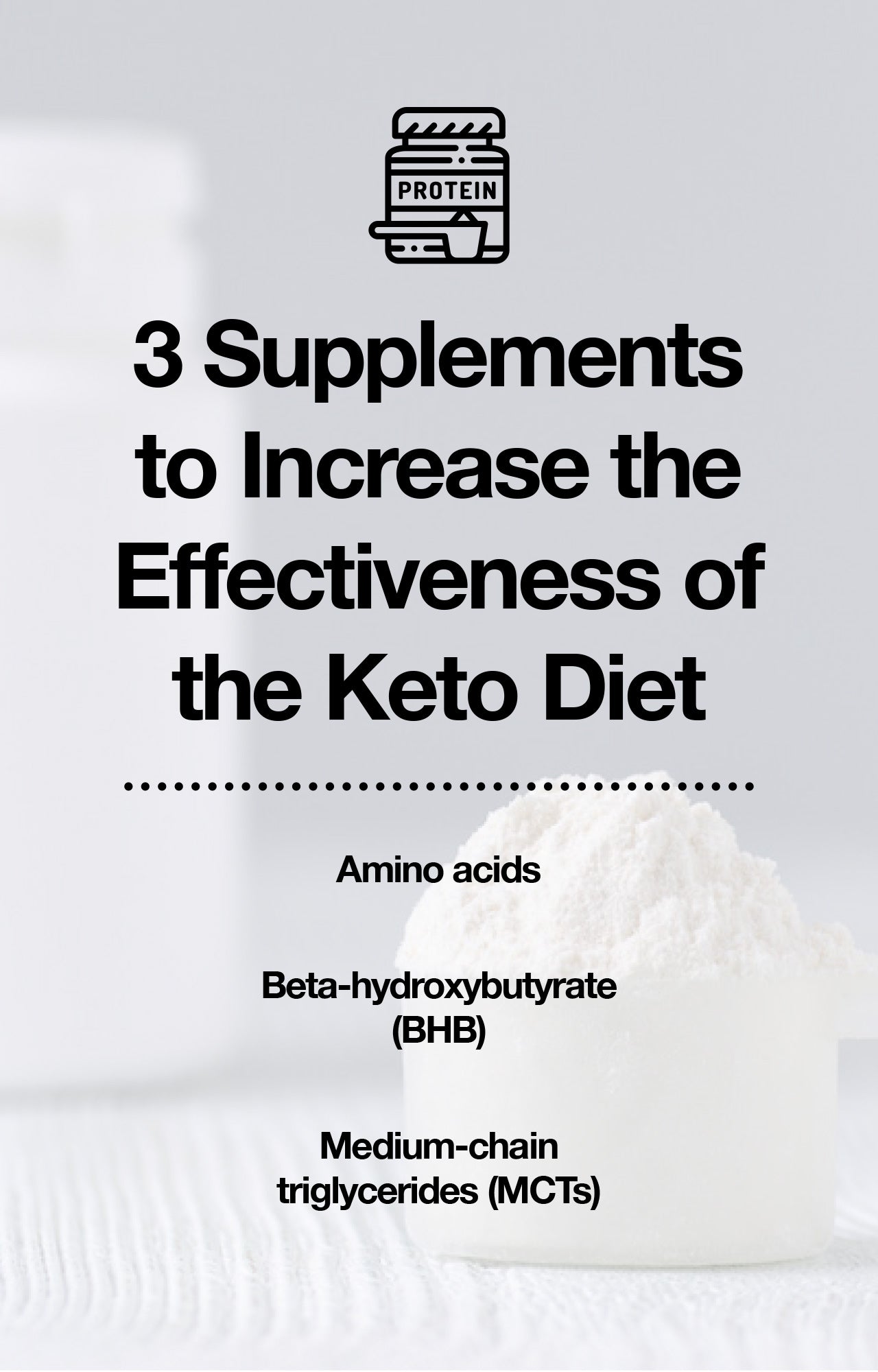 Supplements for the keto diet