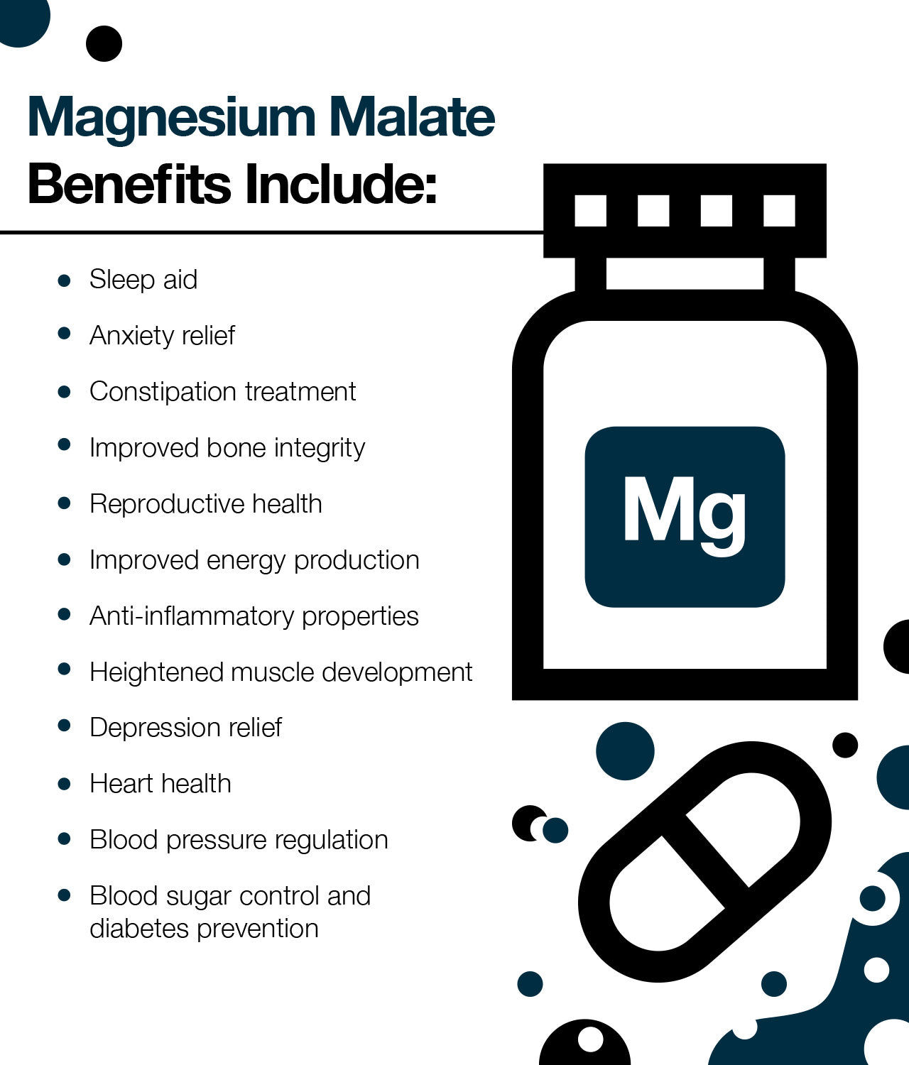 Magnesium malate uses and benefits.