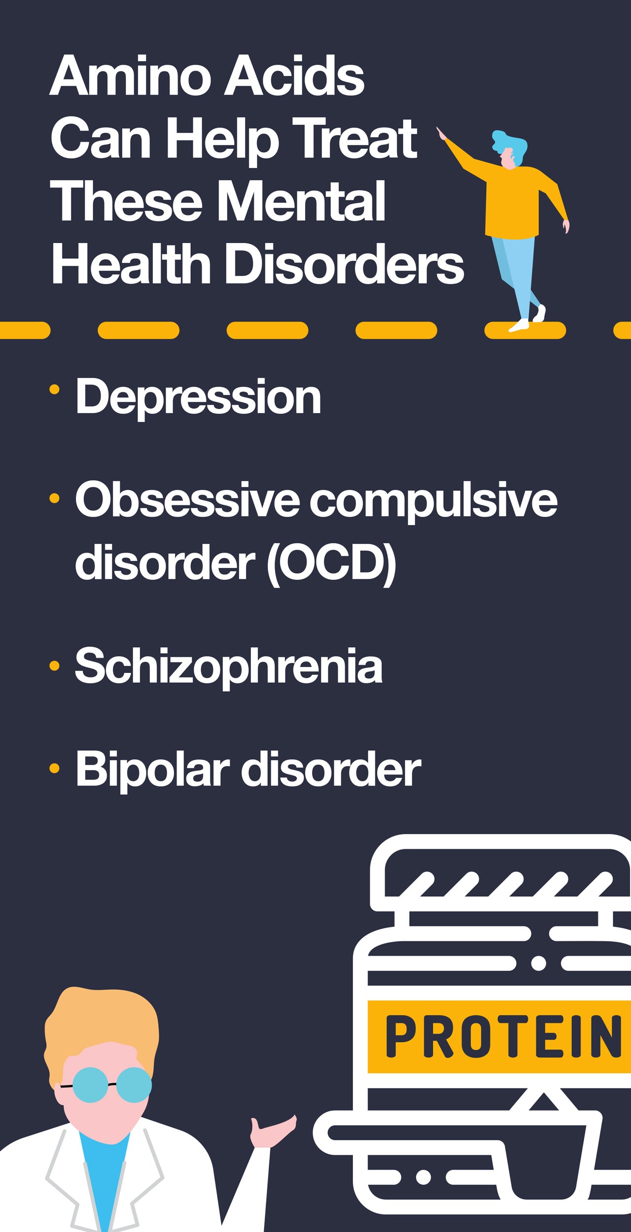Amino Acids Can Help Treat These Mental Health Disorders