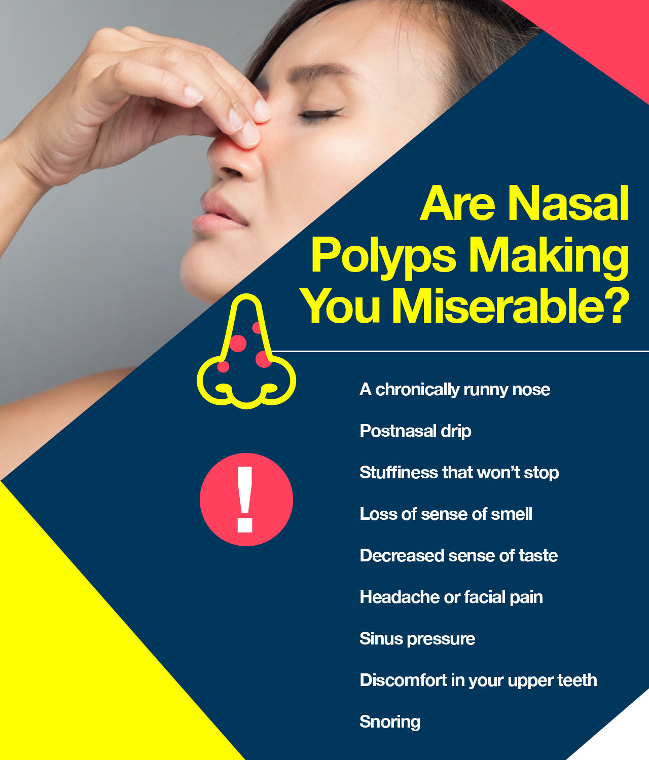 symptoms of nasal polyps