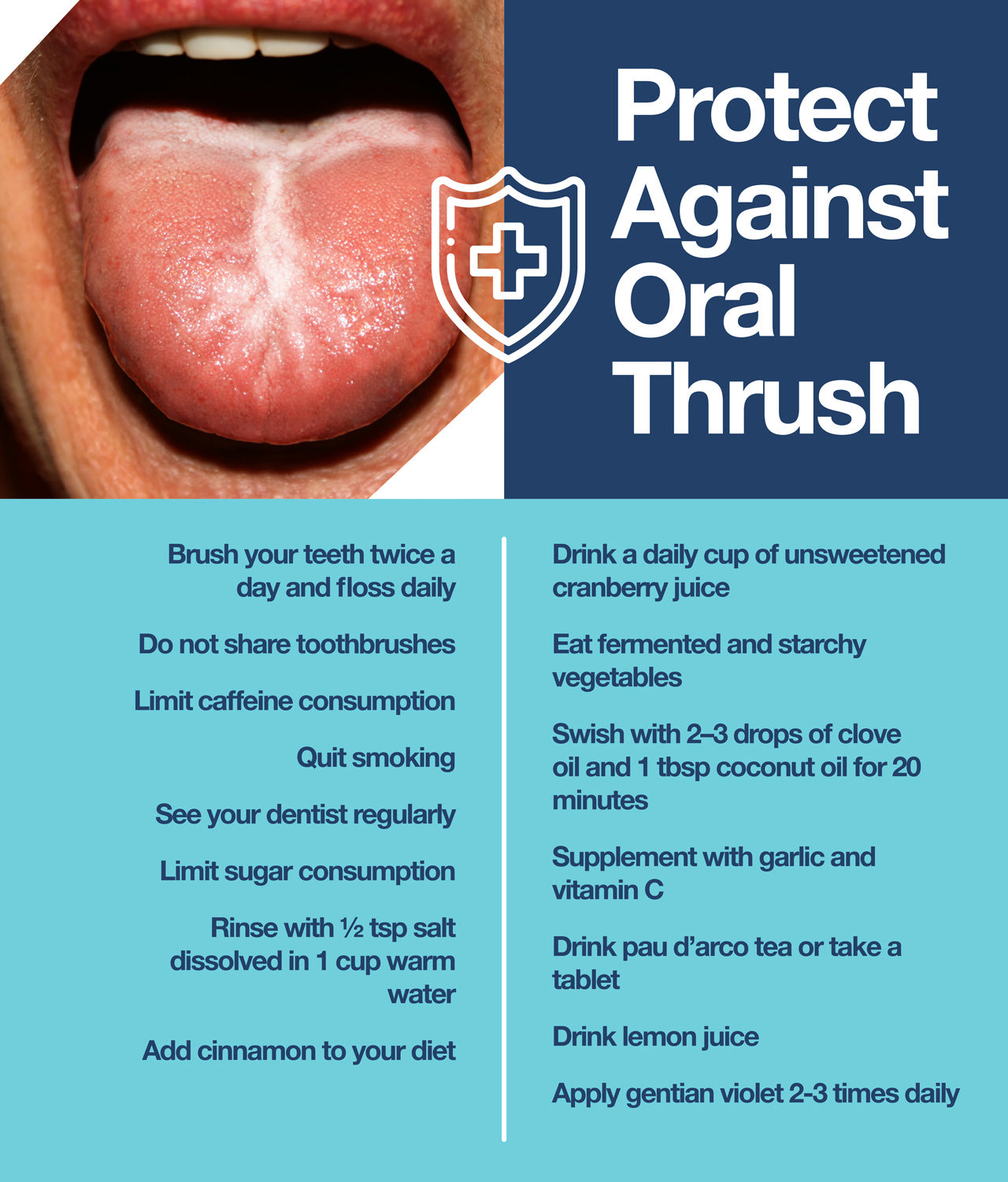 How to protect against oral thrush