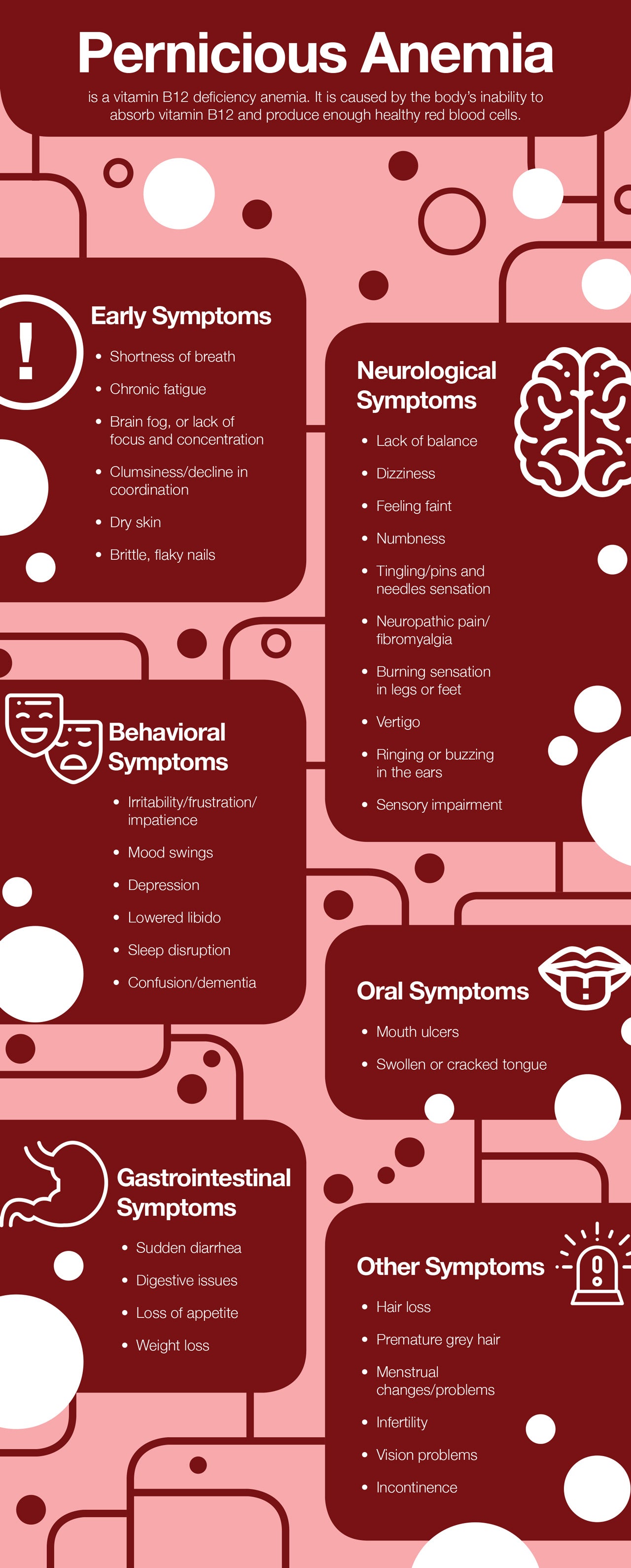 Pernicious anemia is relatively easy to manage