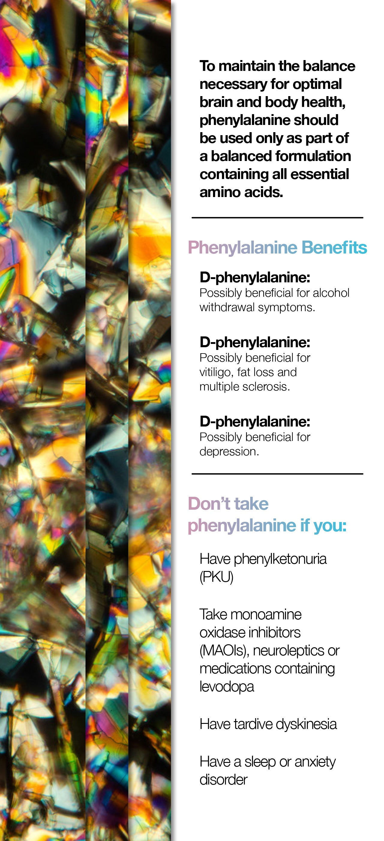 Do phenylalanine supplements live up to the hype?