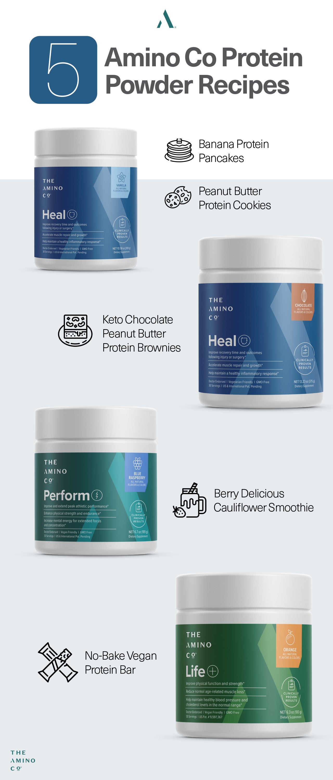 5 Amino Co Protein Powder Recipes