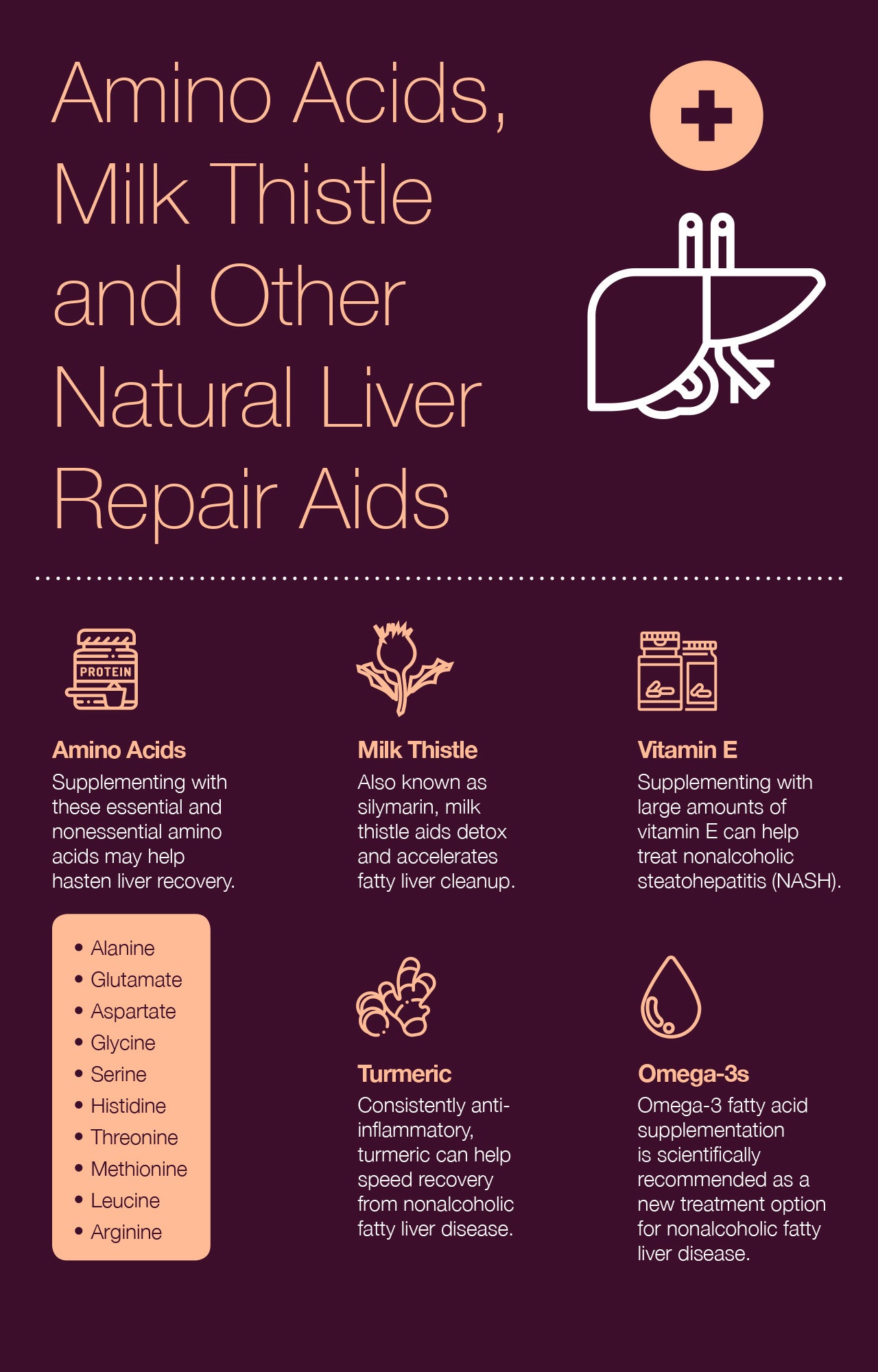 Amino Acids, Milk Thistle and Other Natural Liver Repair Aids