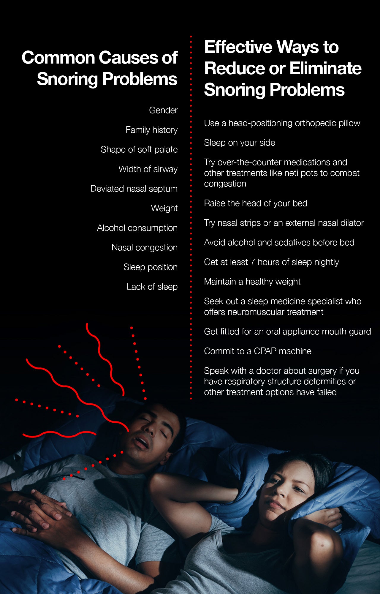 How to not snore as much