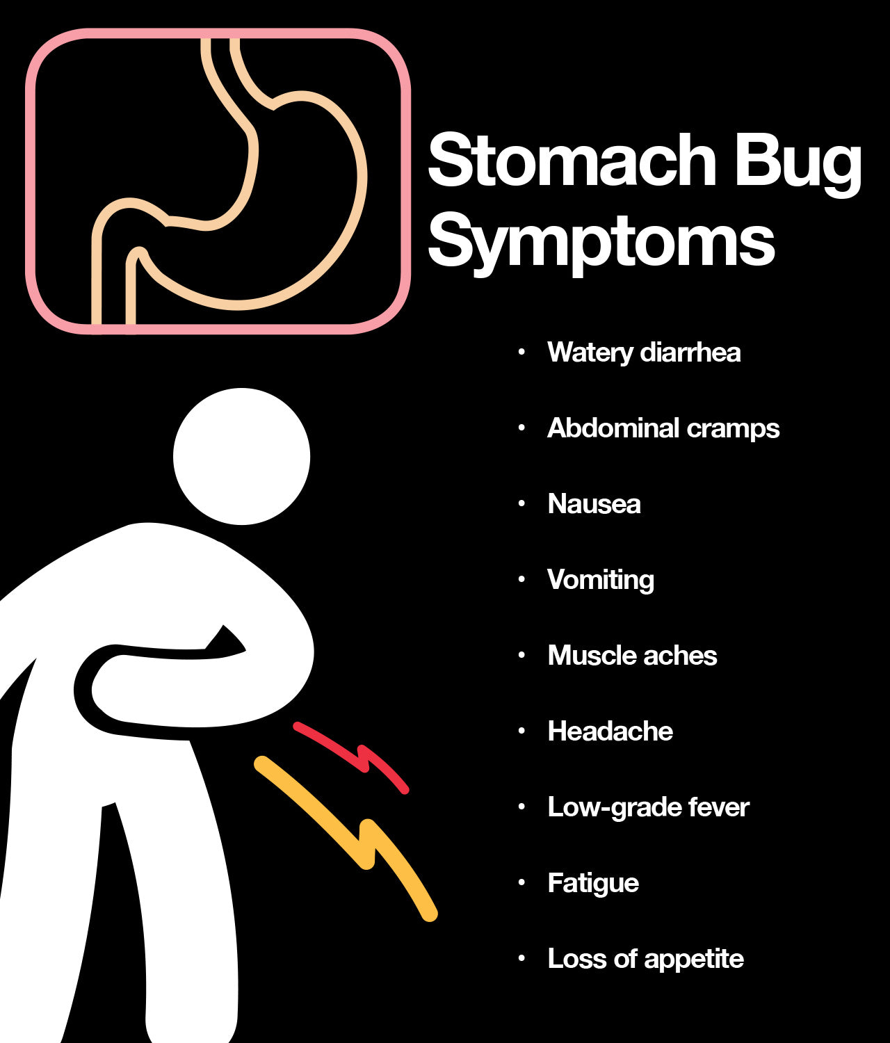 Stomach flu, also called viral gastroenteritis, is an intestinal infection that usually causes diarrhea and vomiting. The term flu can be misleading because stomach flu is not the same as influenza, which affects only the respiratory system (nose, throat, lungs)—stomach flu, instead affects the intestines.