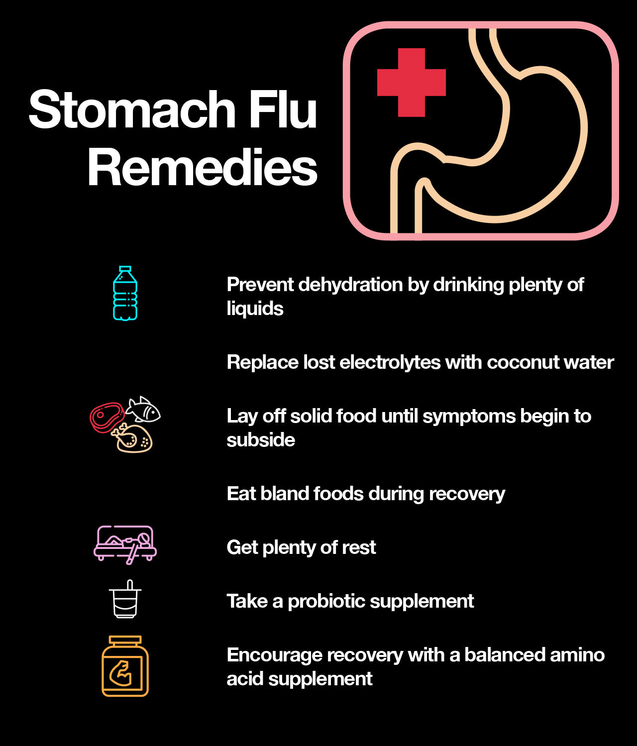 Stomach flu, also called viral gastroenteritis, is an intestinal infection that usually causes diarrhea and vomiting. The term flu can be misleading because stomach flu is not the same as influenza, which affects only the respiratory system (nose, throat, lungs)—stomach flu, instead affects the intestines.