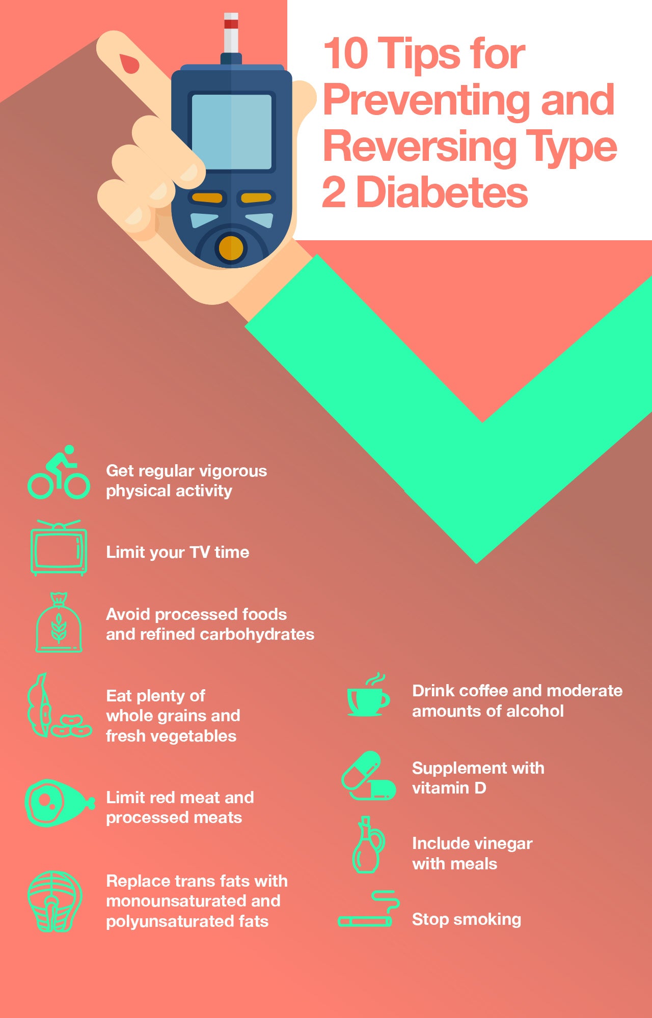 Tips for preventing and reversing type 2 diabetes
