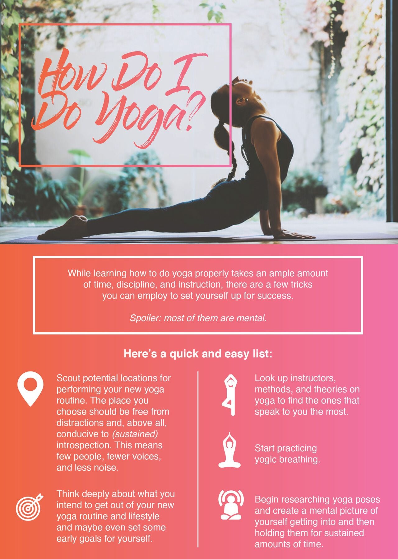 How to do yoga