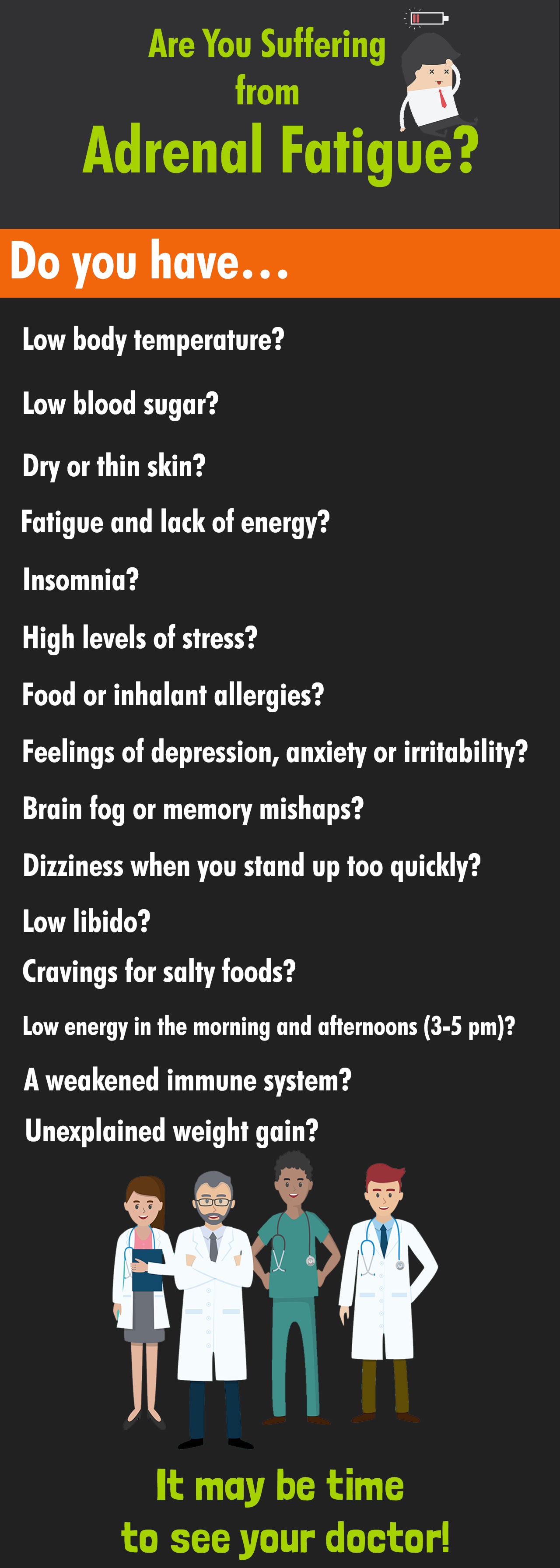 Symptoms of adrenal fatigue